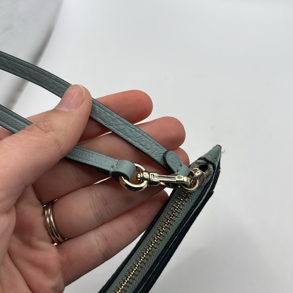 Kate Spade Jackson Blue Wristlet Small Card Holder Purse Wallet - Picture 7 of 12